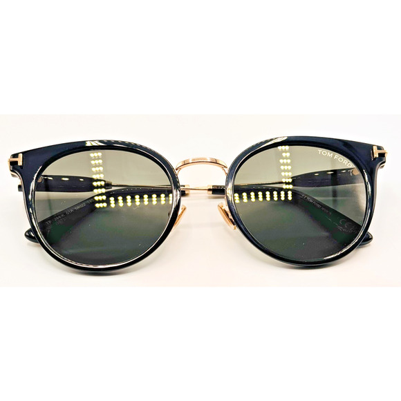 Tom Ford Sunglasses TF1244-K 01A Womens Black Round Frame Gray Lens 54-22-145 Tom Ford FT1244-K Sunglasses | Select Eyewear main image 2